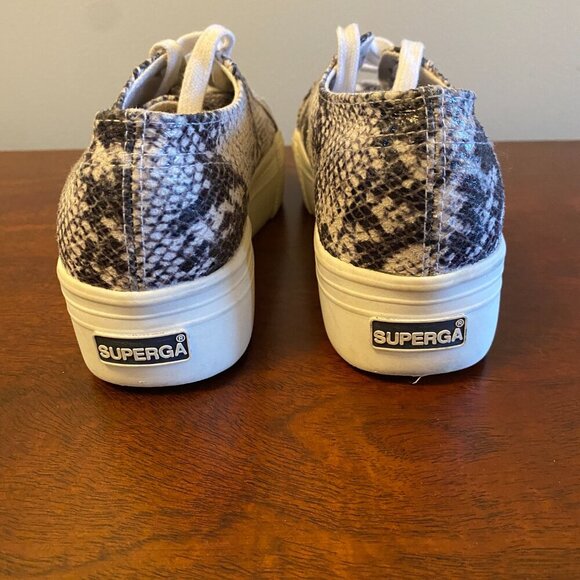 Superga Snakeskin Platform Sneakers - Picture 3 of 5